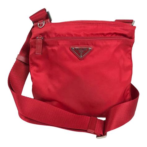 prada crossbody nylon red